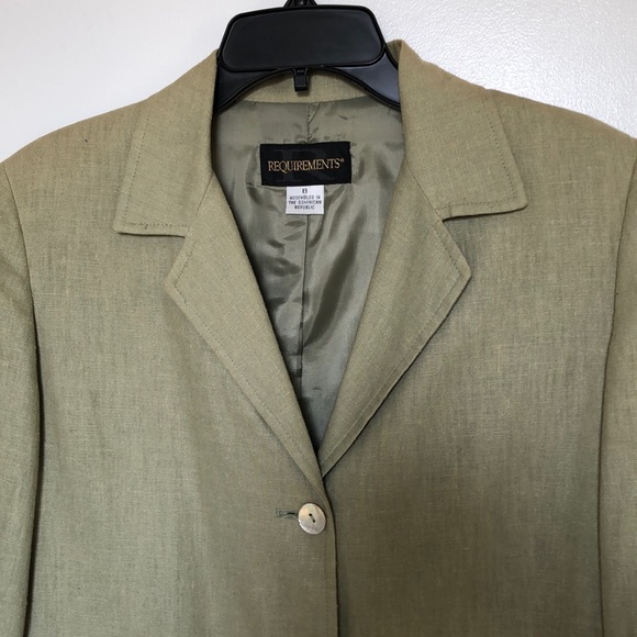 Requirements Jackets & Blazers - VTG Requirements Linen Blend Blazer size 8